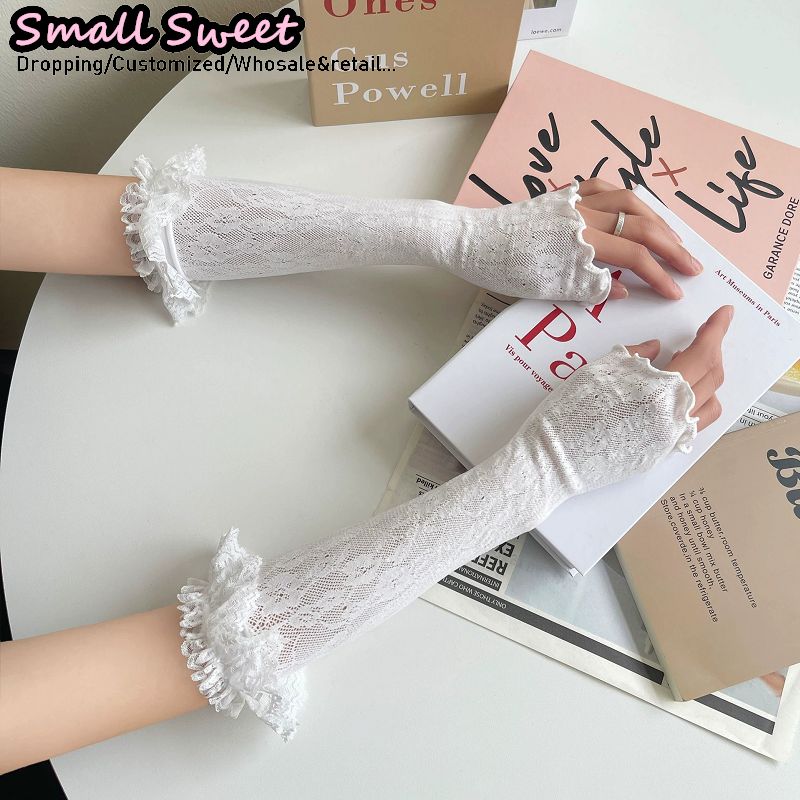 Women's Harajuku White Arm Sle - Fingerless Glove Knit recension och pris