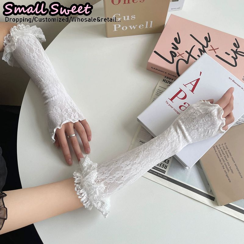 Women's Harajuku White Arm Sle - Fingerless Glove Knit recension och pris