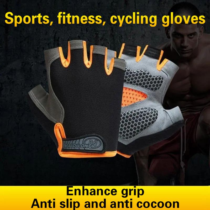 1Pair Half Finger Cycling Glov - Fingerless Glove Knit recension och pris